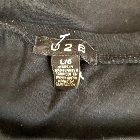 U2B bad moon rising black t-shirt EUC SZ  L - Picture 4 of 4